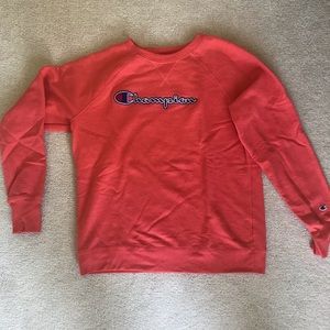 Hot pink champion sweatshirt